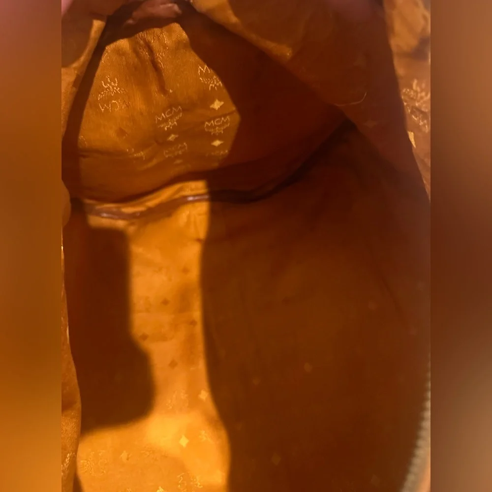 MCM Cognac Visetos Coated Canvas Stark Weekender 50 Duffel Bag - Picture 12 of 14